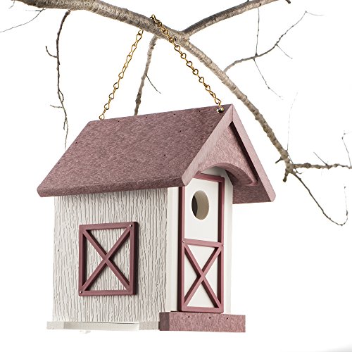 Handmade, Poly Wood Birdhouse 9½” x 7” x 8½” for hanging/mounting